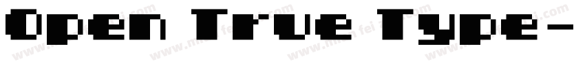 Open True Type字体转换